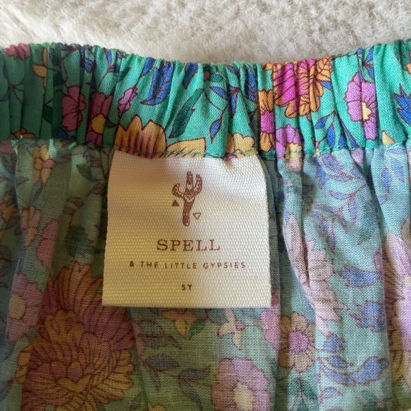 Spell | Little Gypsies Turquoise Folk Town Skirt | 5Y - Picture 12 of 15